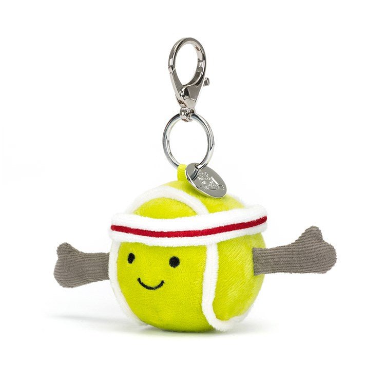 Amuseables Sports Tennis Bag Charm Stuffed Animals Jellycat  Paper Skyscraper Gift Shop Charlotte