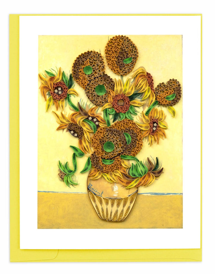 Artist Series - Quilled Sunflowers, Van Gogh Greeting Card Cards Quilling Card  Paper Skyscraper Gift Shop Charlotte