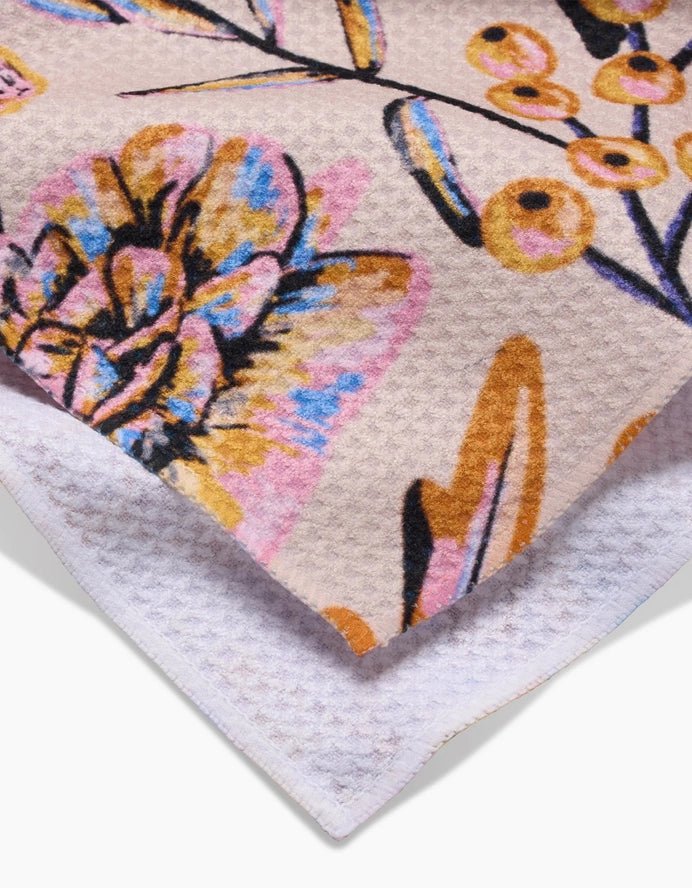 Autumn Bouquet Tea Towel Kitchen - Hand, Tea & Dish Towels Geometry Paper Skyscraper Gift Shop Charlotte