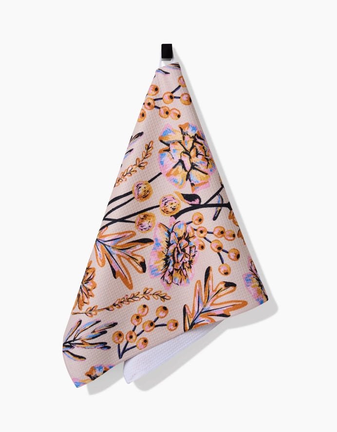 Autumn Bouquet Tea Towel Kitchen - Hand, Tea & Dish Towels Geometry Paper Skyscraper Gift Shop Charlotte