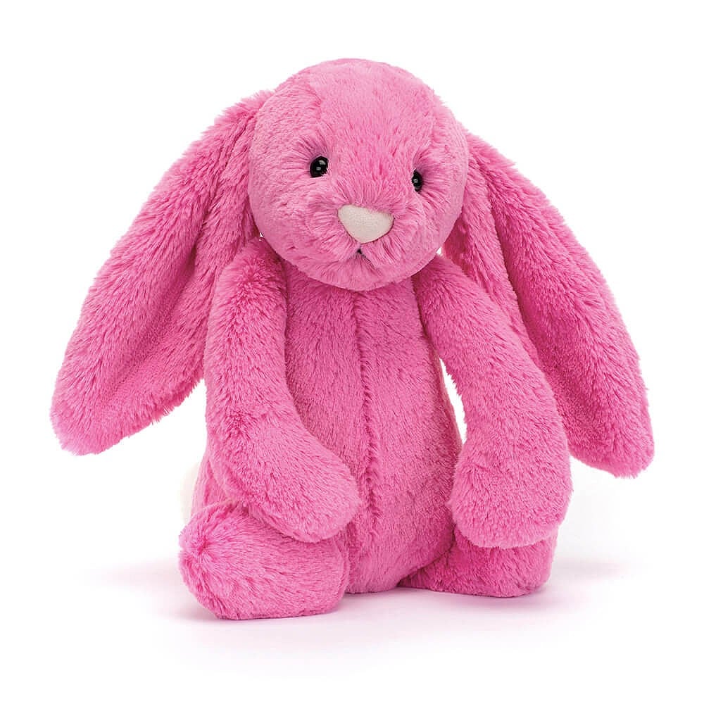 Bashful Hot Pink Bunny | Medium Stuffed Animals Jellycat  Paper Skyscraper Gift Shop Charlotte
