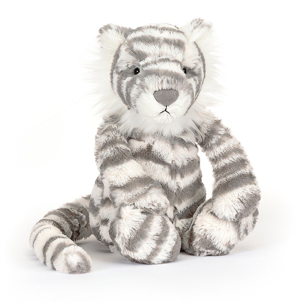 Bashful Snow Tiger Stuffed Animals Jellycat  Paper Skyscraper Gift Shop Charlotte