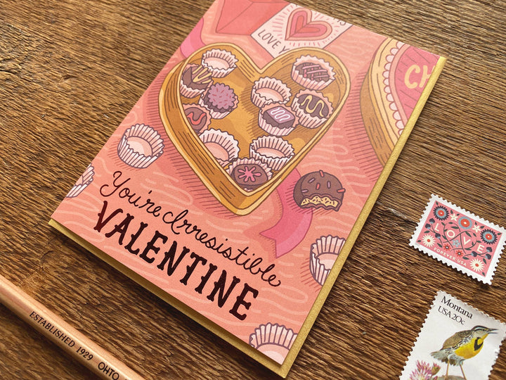 Irresistible Valentine Card Cards Noteworthy Paper & Press  Paper Skyscraper Gift Shop Charlotte