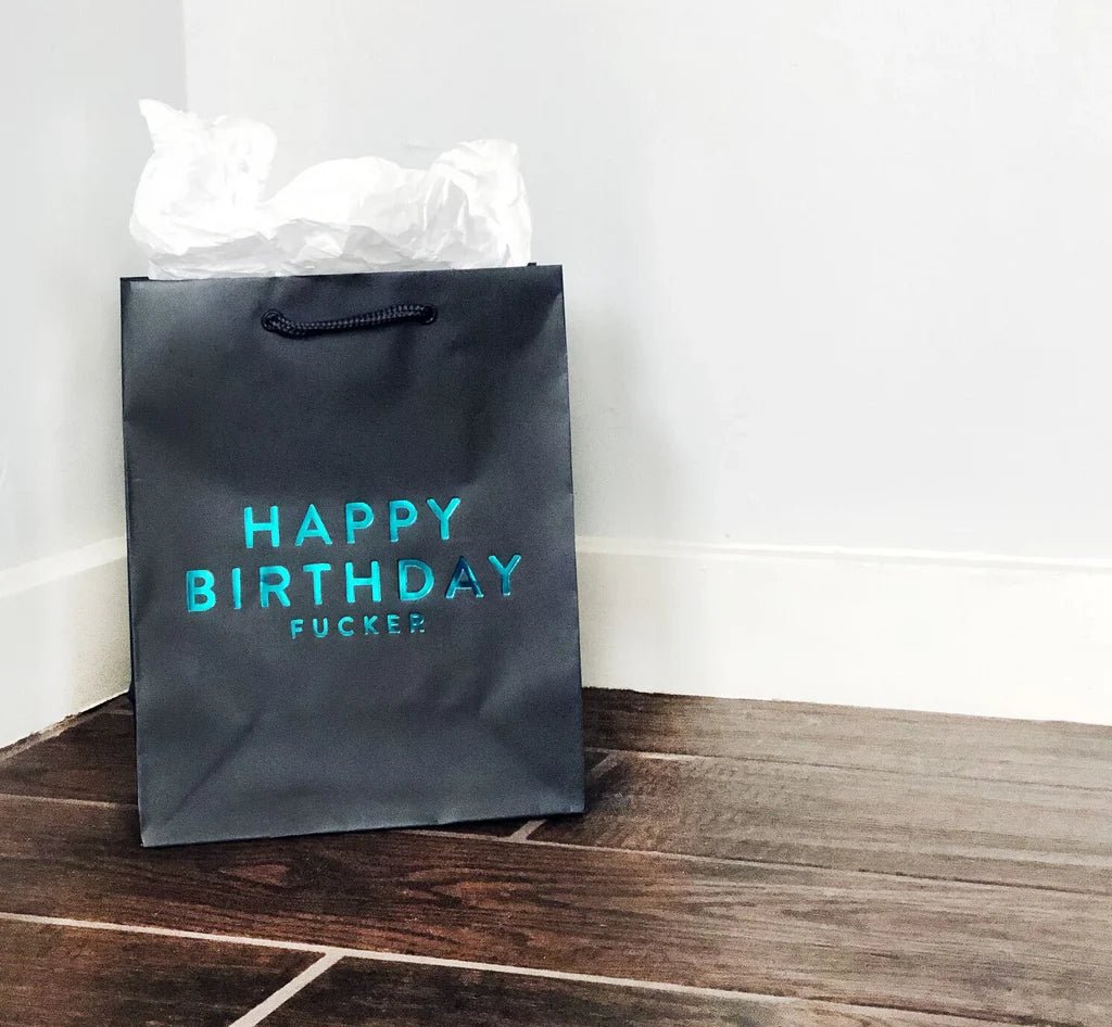 Birthday F*cker Bag Gift Bags Steel Petal Press Paper Skyscraper Gift Shop Charlotte