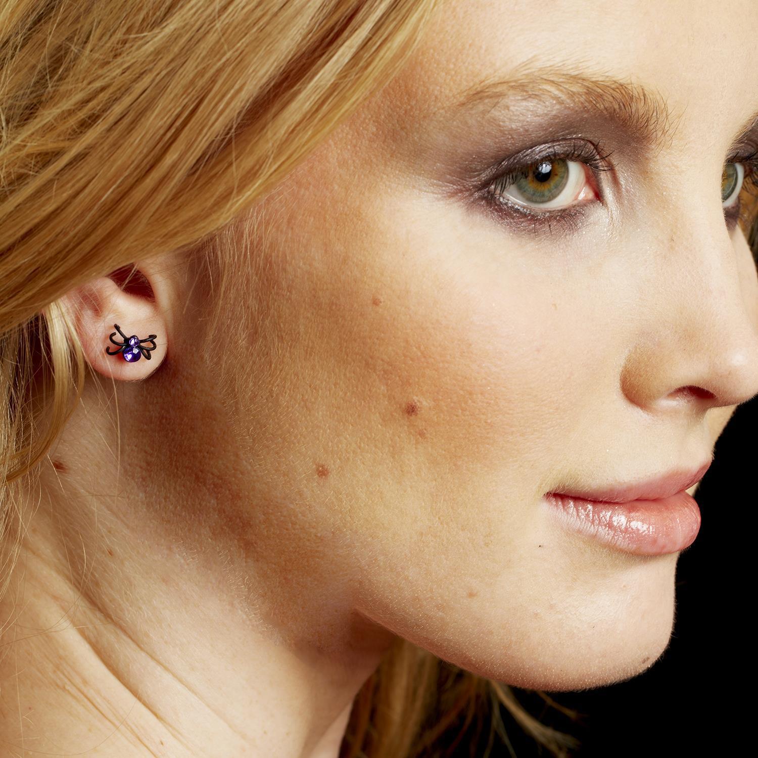Black Widow Crystal | Earrings Apparel & Accessories - Jewelry Two's Company Paper Skyscraper Gift Shop Charlotte