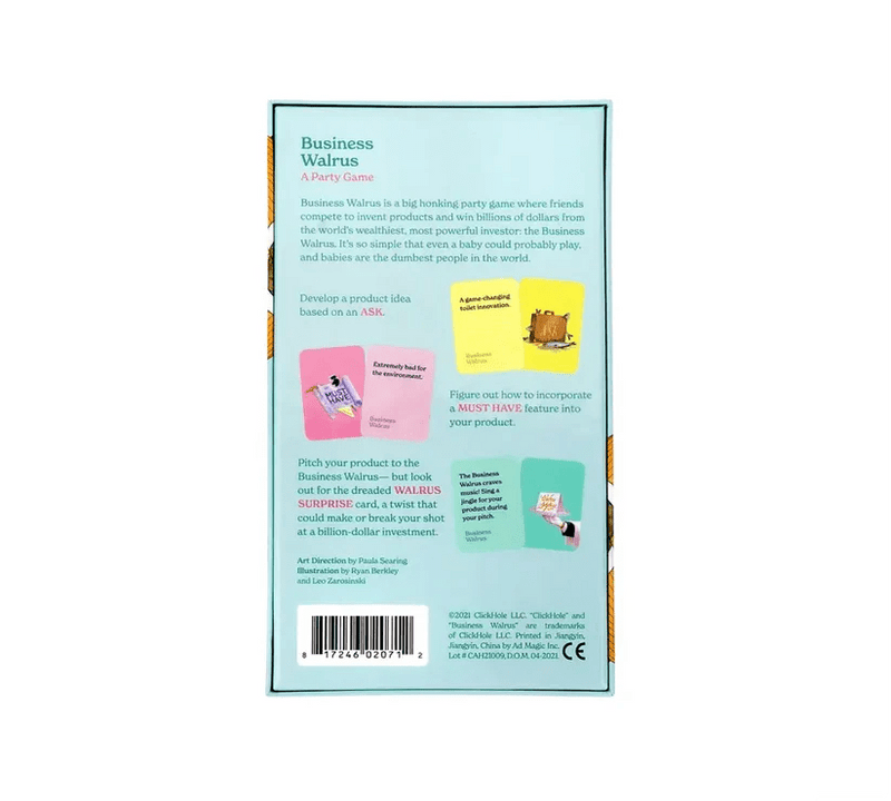 Business Walrus Party Game Games - Adults Breaking Games  Paper Skyscraper Gift Shop Charlotte