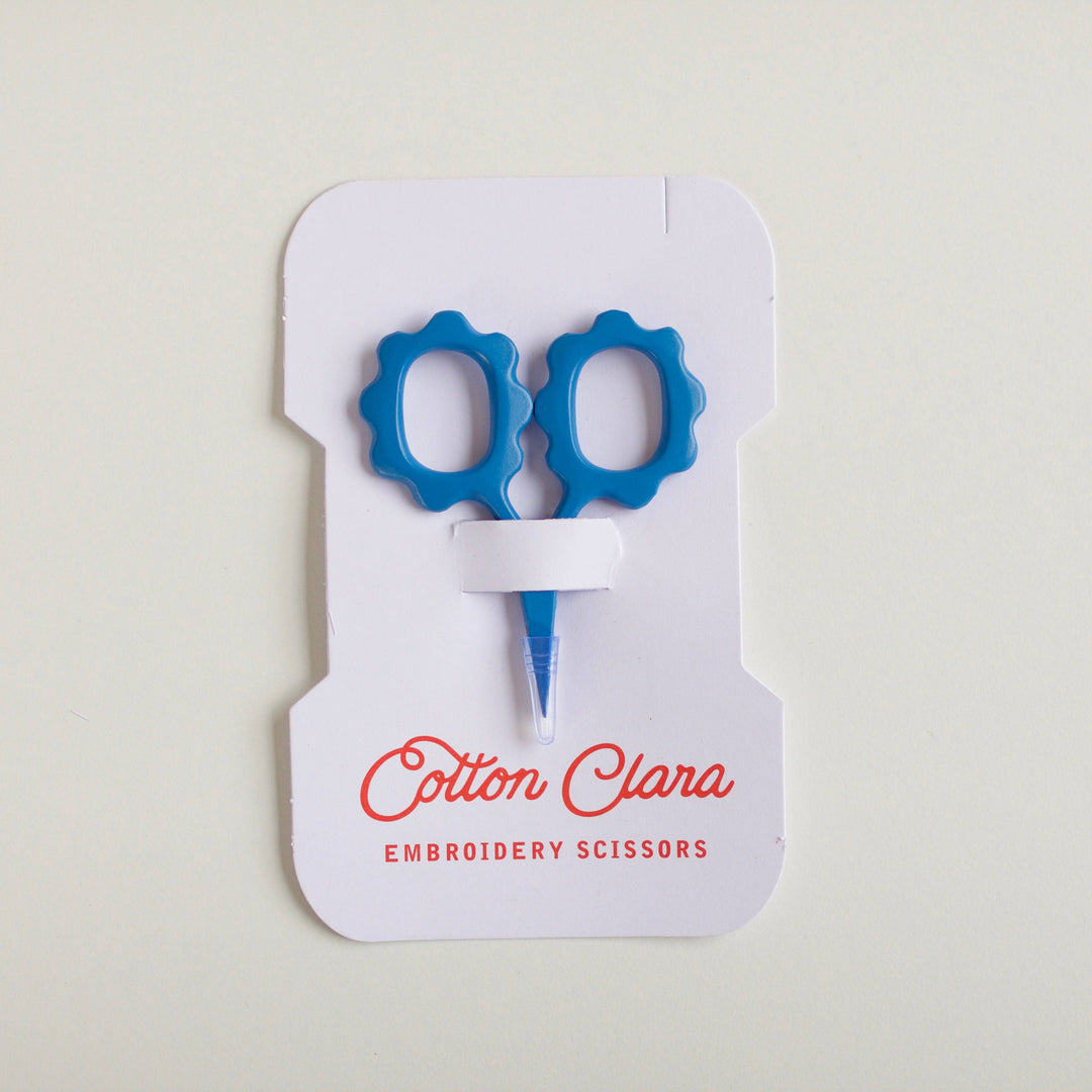 Mini Sunflower Embroidery Scissors: Turquoise