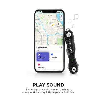 KeySmart iPro || Works With Apple Find My: Black Gadgets & Tech Key Smart  Paper Skyscraper Gift Shop Charlotte