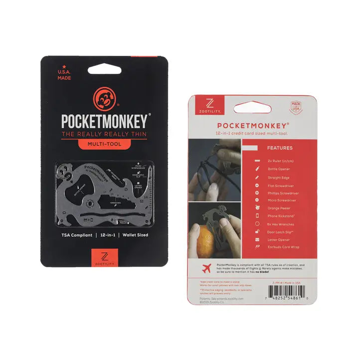 Pocket Monkey Deluxe Utility Tool Tools Zootility Tools  Paper Skyscraper Gift Shop Charlotte