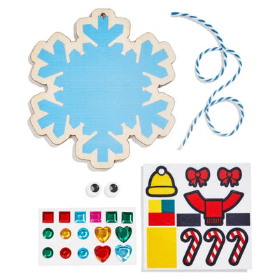 DIY Ornament Kits - Snowflake Holiday Kid Made Modern  Paper Skyscraper Gift Shop Charlotte