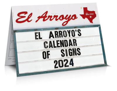 2024 Calendar of Signs Calendars El Arroyo  Paper Skyscraper Gift Shop Charlotte