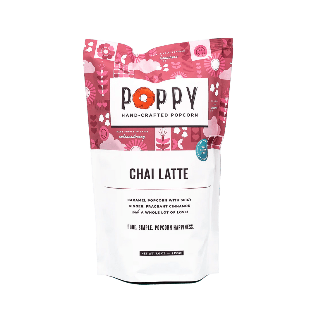 Chai Latte Popcorn Food Poppy Hand-Crafted Popcorn Paper Skyscraper Gift Shop Charlotte