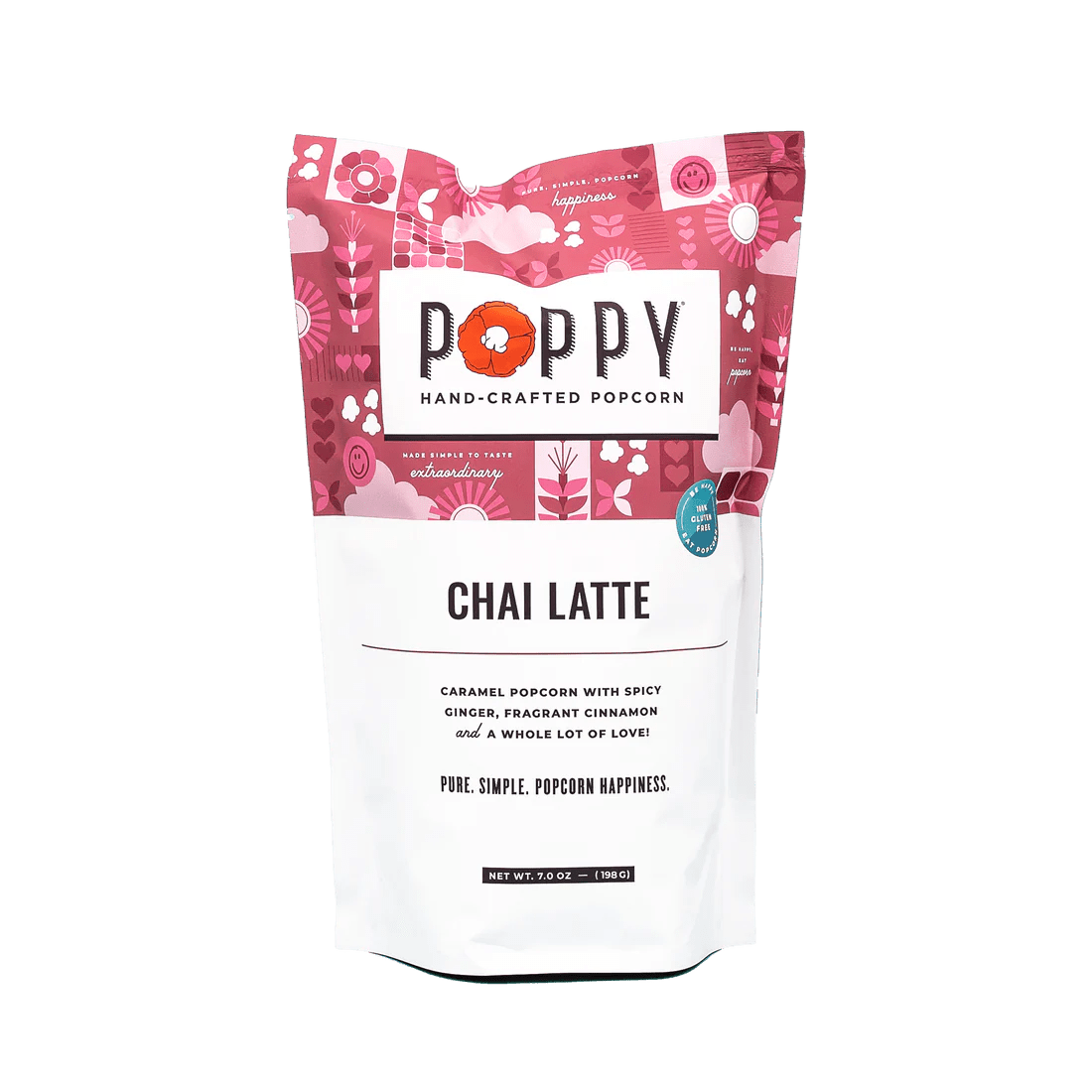 Chai Latte Popcorn Food Poppy Hand-Crafted Popcorn Paper Skyscraper Gift Shop Charlotte