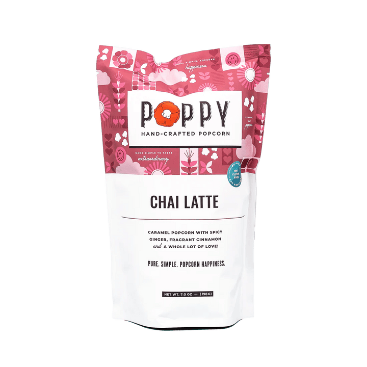 Chai Latte Popcorn Food Poppy Hand-Crafted Popcorn Paper Skyscraper Gift Shop Charlotte