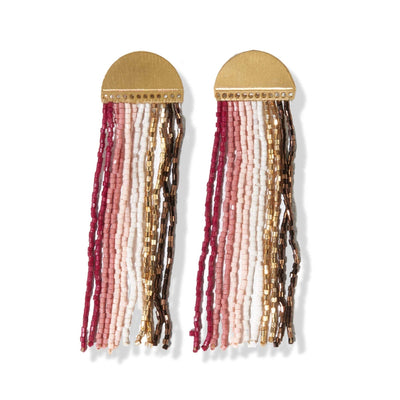 Riley vertical striped earrings light pink Jewelry ink + alloy  Paper Skyscraper Gift Shop Charlotte