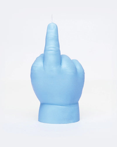 Baby Gesture Middle Finger Candle | Blue Baby 54 Celsius  Paper Skyscraper Gift Shop Charlotte