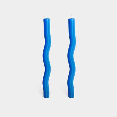 Wiggle Candles by Lex Pott - Blue (2 pack)  54 Celsius  Paper Skyscraper Gift Shop Charlotte