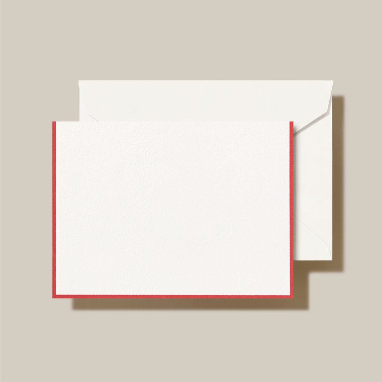 Red Bordered Notecards