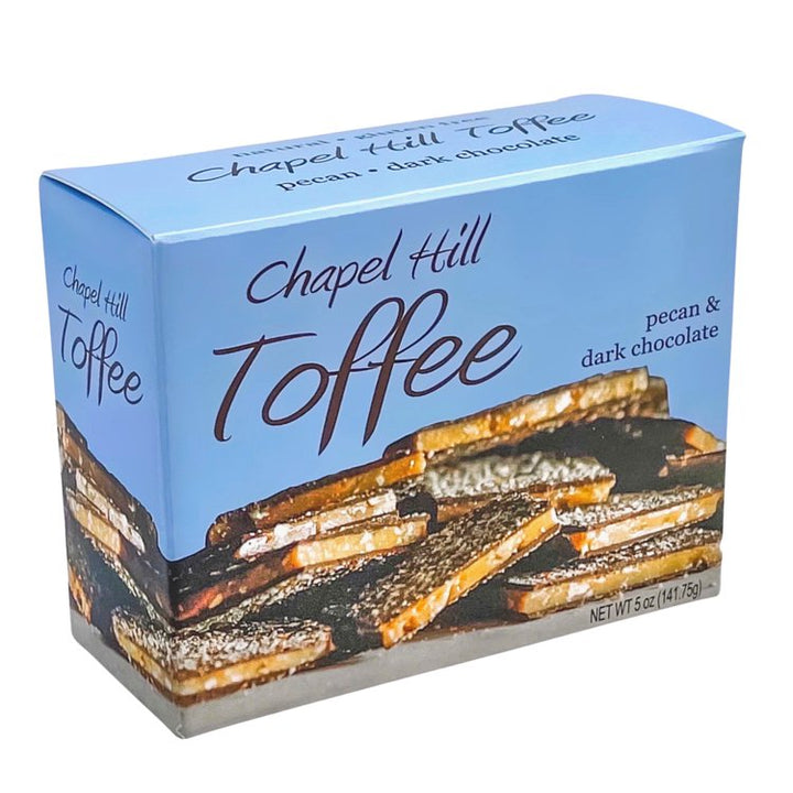 Chapel Hill Toffee Dark Chocolate & Pecan | 5oz Food - Chocolates & Candy Chapel Hill Toffee Paper Skyscraper Gift Shop Charlotte