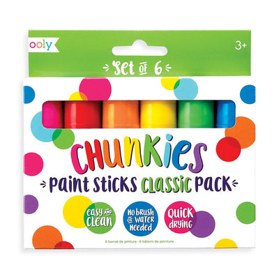 Chunkies Paint Sticks - Set of 6 Art Supplies OOLY  Paper Skyscraper Gift Shop Charlotte