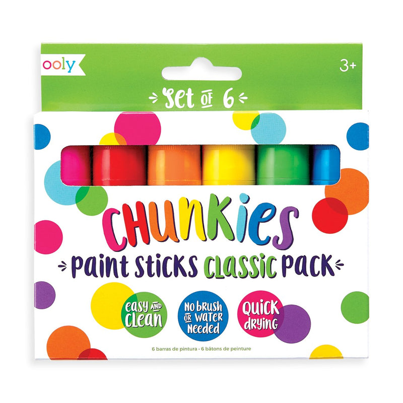Chunkies Paint Sticks - Set of 6 Art Supplies OOLY  Paper Skyscraper Gift Shop Charlotte