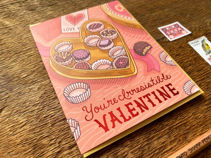 Irresistible Valentine Card Cards Noteworthy Paper & Press  Paper Skyscraper Gift Shop Charlotte