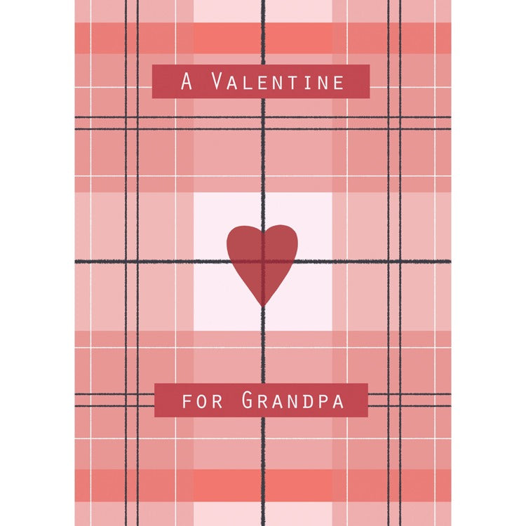 A Valentine For Grandpa Greeting Card