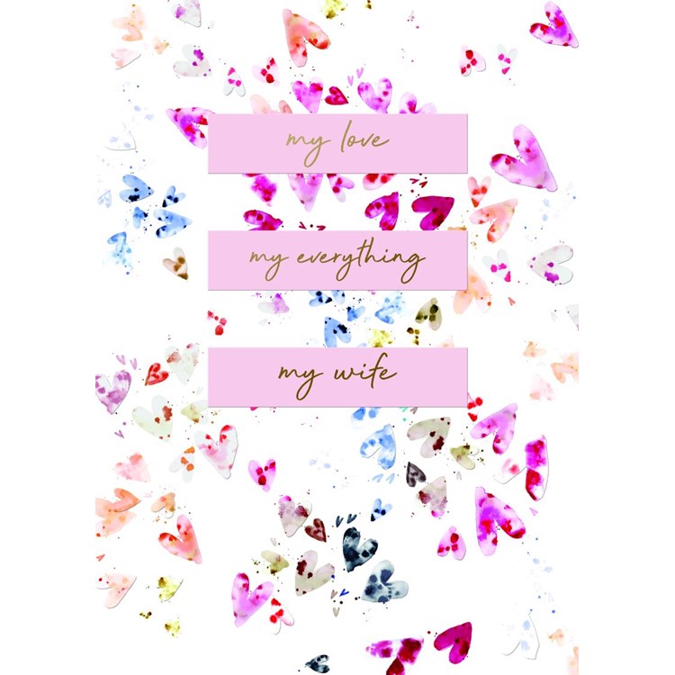 For My Lovely Wife Greeting Card