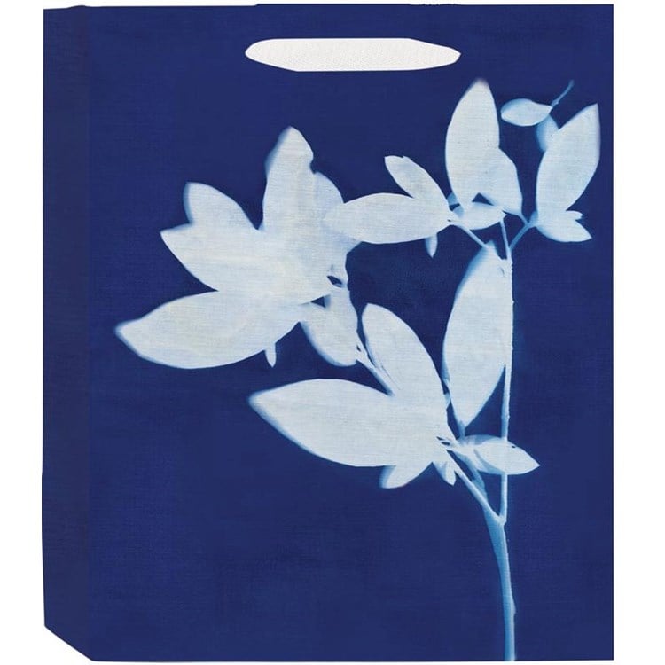 Indigo Floral Medium Tote Bag