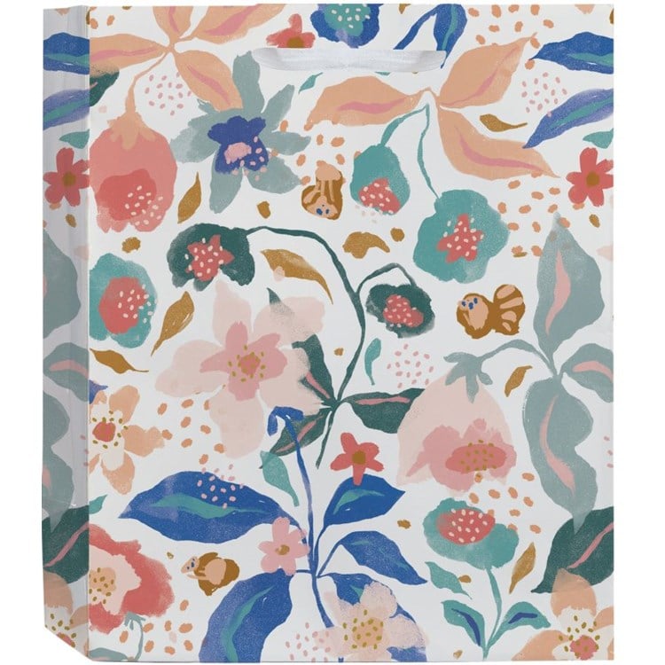 Citrus Floral Medium Tote Bag