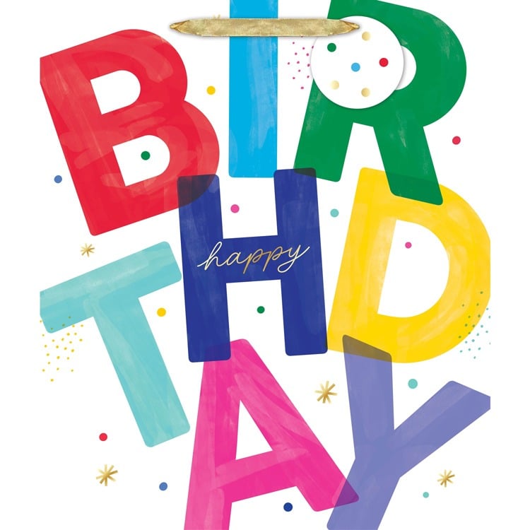 Birthday Block Jumbo Tote Bag
