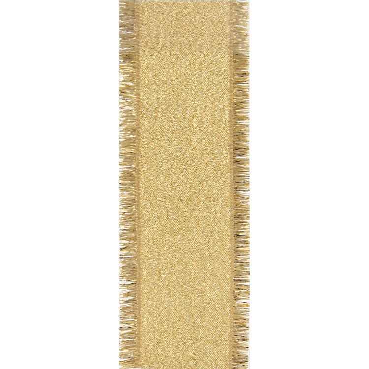 1.5\" Premiere Ribbon-Gold Fringe