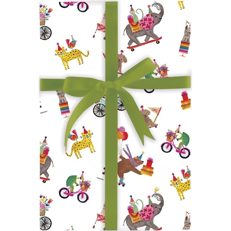 Birthday Menagerie Roll Wrap
