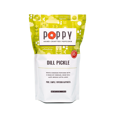 Dill Pickle Popcorn Local Food Poppy Hand-Crafted Popcorn Paper Skyscraper Gift Shop Charlotte