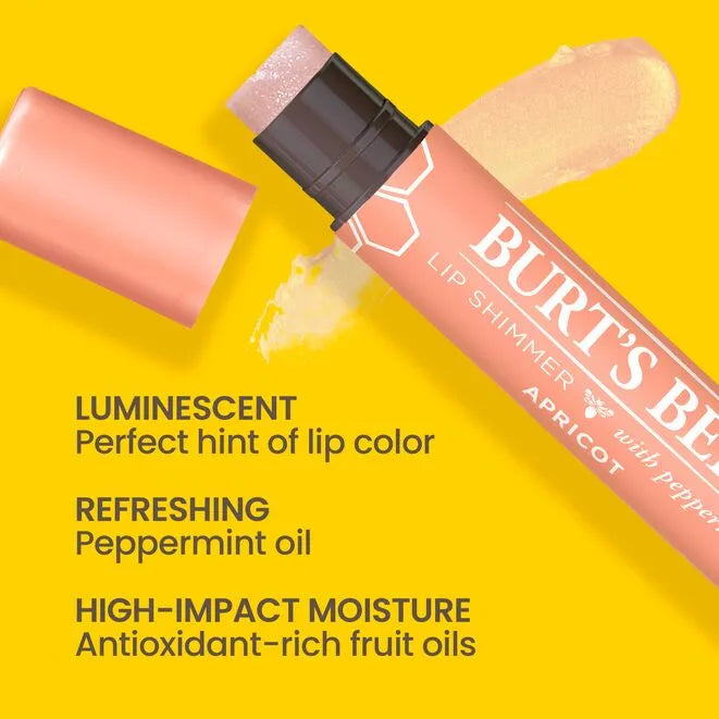 Lip Shimmer | Apricot Beauty Burts Bees  Paper Skyscraper Gift Shop Charlotte