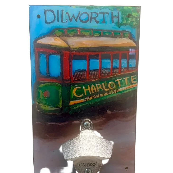 Happy Opener Dilworth Trolley  Sweet Art Attack  Paper Skyscraper Gift Shop Charlotte