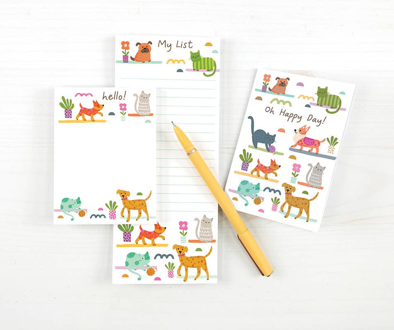List Pad - Cats and Dogs Cards GINA B DESIGNS  Paper Skyscraper Gift Shop Charlotte