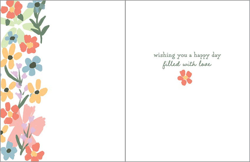 Birthday Card - Wife Floral  GINA B DESIGNS  Paper Skyscraper Gift Shop Charlotte