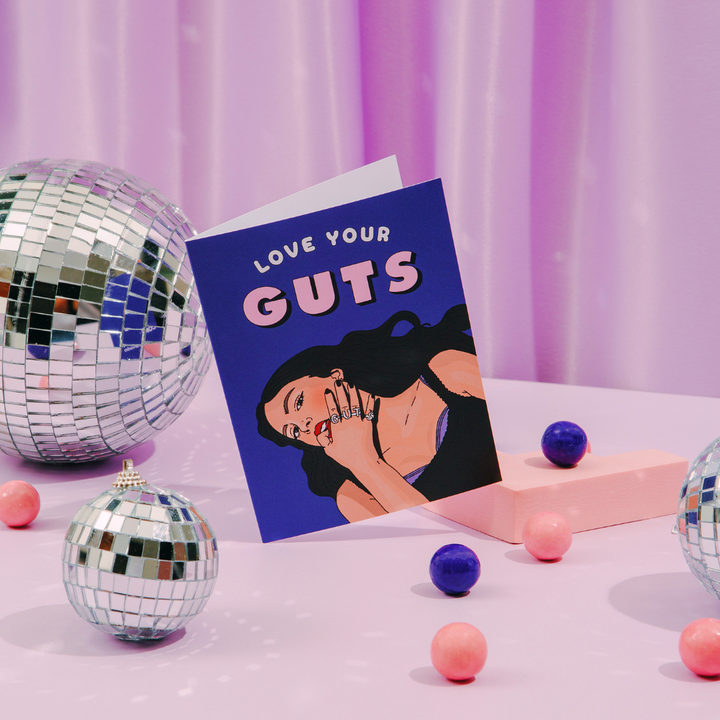 Love Ur Guts | Love Card Cards Party Mountain Paper co.  Paper Skyscraper Gift Shop Charlotte