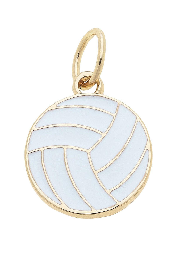 Volleyball Enamel Charm Accessories Canvas Style Paper Skyscraper Gift Shop Charlotte