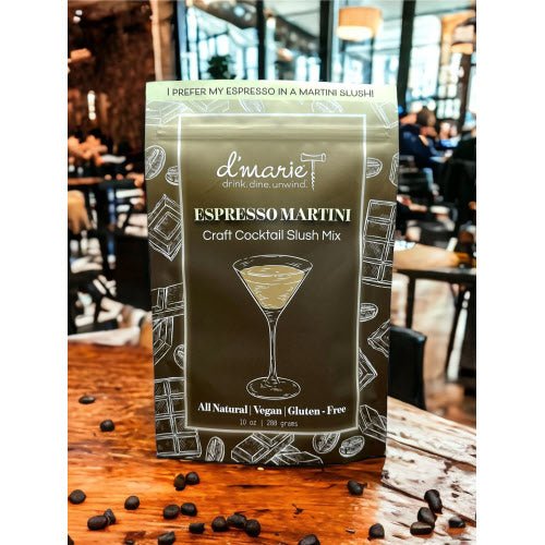 Espresso Martini Craft Cocktail Slush Mix - 10 Oz. Pouch Food & Beverages DMarie Paper Skyscraper Gift Shop Charlotte