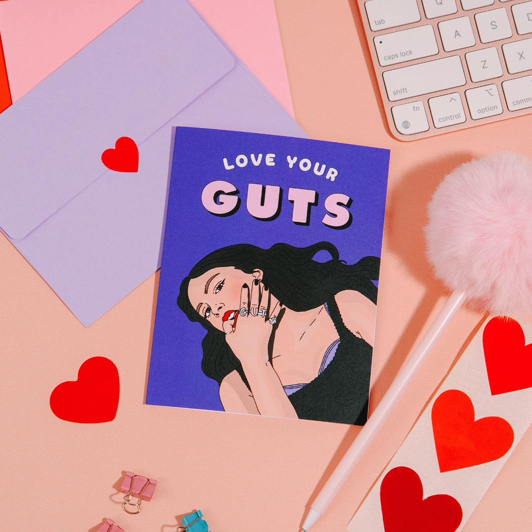 Love Ur Guts | Love Card Cards Party Mountain Paper co.  Paper Skyscraper Gift Shop Charlotte