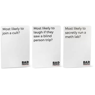 Bad People: The Party Game You Probably Shouldn't Play  Dyce Games  Paper Skyscraper Gift Shop Charlotte