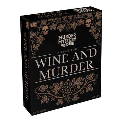 A Taste for Wine and Murder | Murder Mystery Party Game Adult Games University Games  Paper Skyscraper Gift Shop Charlotte