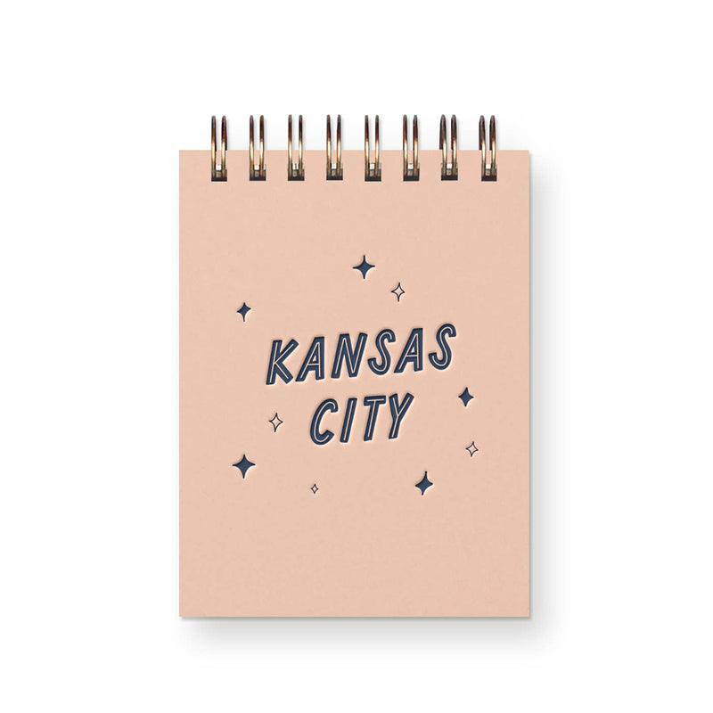 Custom City Happy Place Mini Jotter Notebook: Bluebird Cover