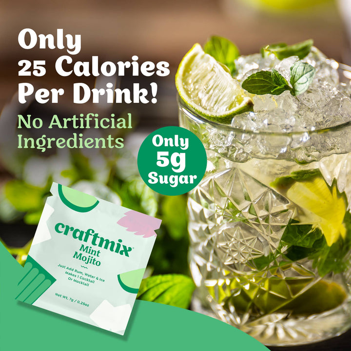 Mint Mojito Cocktail Mixer - Single Packets / Caddy Refills Food - Drink Mixers Craftmix  Paper Skyscraper Gift Shop Charlotte