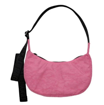 Crescent Bag | Small Nylon | Azalea Pink  Baggu  Paper Skyscraper Gift Shop Charlotte