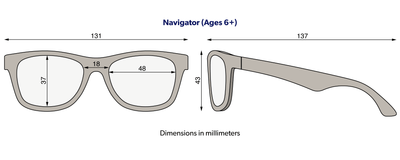 Babiators Blue Light Glasses : Black Ops Black Navigator: Ages 6+ / Blue Light Glasses / Navigator  Babiators  Paper Skyscraper Gift Shop Charlotte