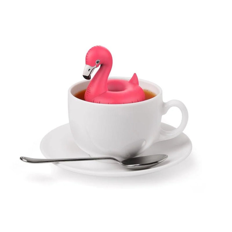 Flamingo Float-Tea Tea Fred & Friends  Paper Skyscraper Gift Shop Charlotte
