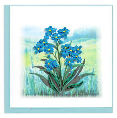 Forget-me-not Cards Quilling Card  Paper Skyscraper Gift Shop Charlotte